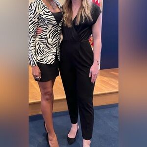 Express Black V-Neck Jumpsuit